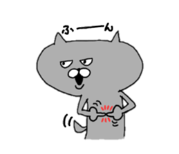 Gray of the cat sticker #10659158