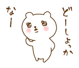 very cute devil bear sticker #10659339