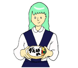 a schoolgirl sticker #10660160