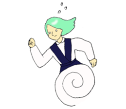 a schoolgirl sticker #10660185