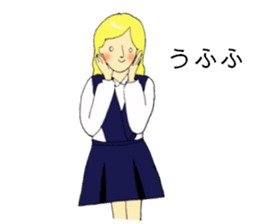 a schoolgirl sticker #10660186