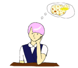 a schoolgirl sticker #10660187