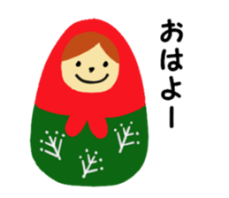 Lovely Matryoshka doll sticker #10660880