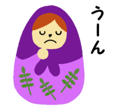Lovely Matryoshka doll sticker #10660893