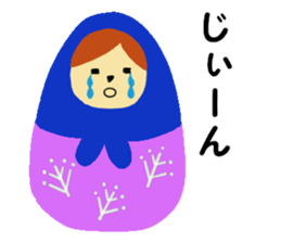 Lovely Matryoshka doll sticker #10660895