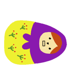 Lovely Matryoshka doll sticker #10660905