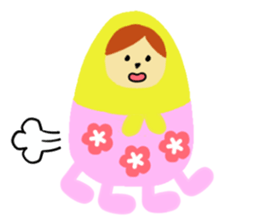 Lovely Matryoshka doll sticker #10660913