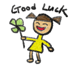 crayon friend baby cute drawing sticker #10661102