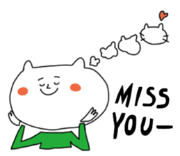 shironeko no enkyori love sticker #10661236