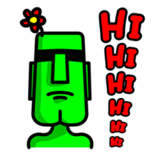 Funny Moai Baby sticker #10661360