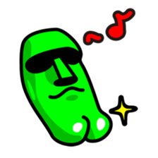 Funny Moai Baby sticker #10661379