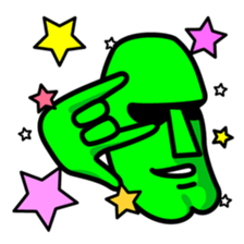 Funny Moai Baby sticker #10661385