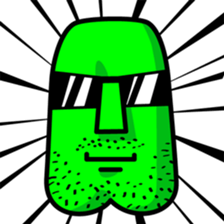 Funny Moai Baby sticker #10661386