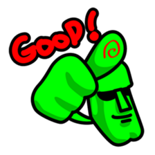 Funny Moai Baby sticker #10661392