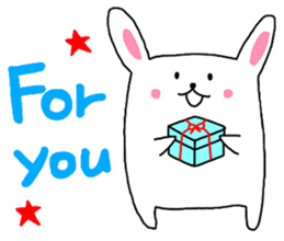 Fluffy rabbita sticker #10661413