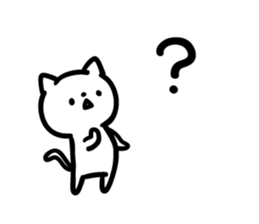 Cat a question2 sticker #10661601
