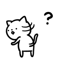 Cat a question2 sticker #10661602