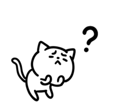 Cat a question2 sticker #10661603