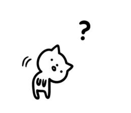 Cat a question2 sticker #10661604