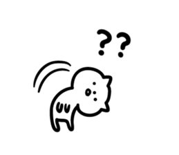 Cat a question2 sticker #10661605