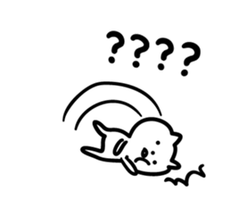 Cat a question2 sticker #10661607