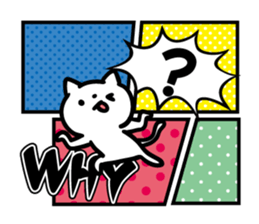Cat a question2 sticker #10661608