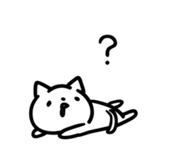 Cat a question2 sticker #10661610