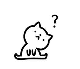 Cat a question2 sticker #10661611
