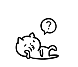 Cat a question2 sticker #10661612
