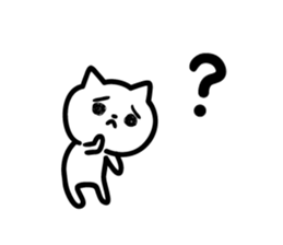 Cat a question2 sticker #10661614