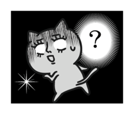 Cat a question2 sticker #10661617