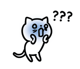 Cat a question2 sticker #10661621