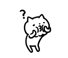 Cat a question2 sticker #10661622