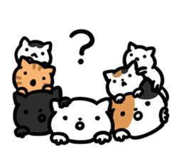 Cat a question2 sticker #10661623