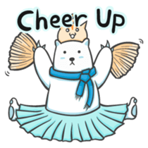 Cat 'Cheese' and Polar bear 'Winter' sticker #10662014