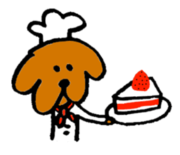 Wonderful dog "Kai"3 sticker #10662104