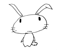 cute pop rabbit sticker #10662240