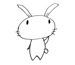 cute pop rabbit sticker #10662241