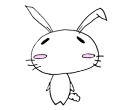 cute pop rabbit sticker #10662245