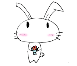 cute pop rabbit sticker #10662246