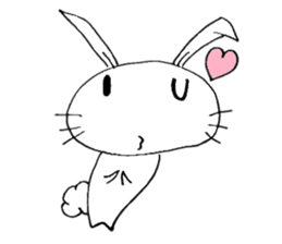 cute pop rabbit sticker #10662247
