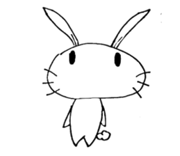 cute pop rabbit sticker #10662252