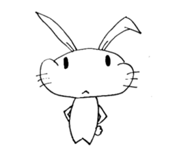 cute pop rabbit sticker #10662255