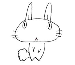 cute pop rabbit sticker #10662262
