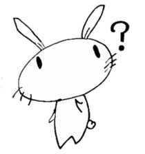 cute pop rabbit sticker #10662264