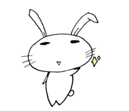 cute pop rabbit sticker #10662266