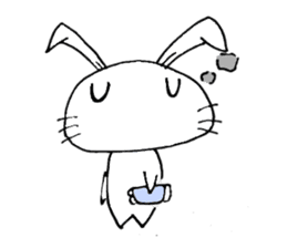 cute pop rabbit sticker #10662267