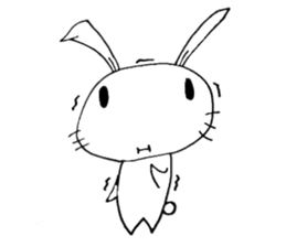 cute pop rabbit sticker #10662268