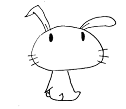 cute pop rabbit sticker #10662269