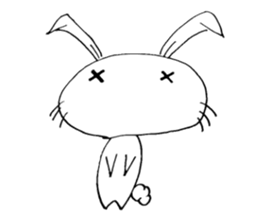 cute pop rabbit sticker #10662271